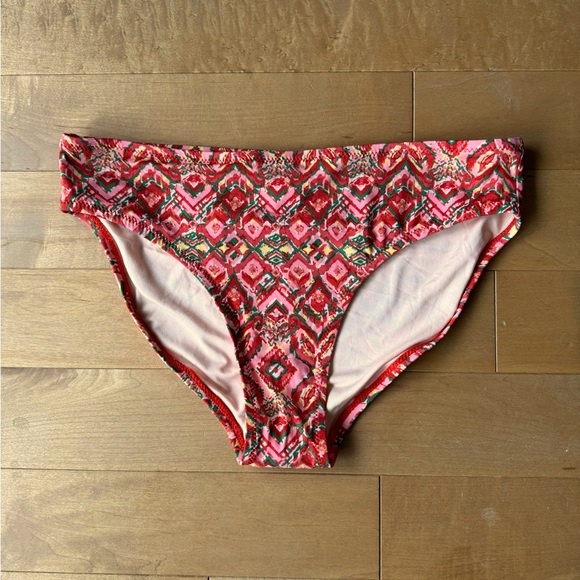 Garnet hill  3 piece, rushed swim skirt, bikini bottom, tankini 8 sunset - Picture 13 of 14